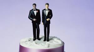 Gay wedding cake top 2 men