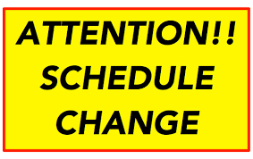 Image result for change in schedule