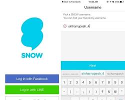 Image of Snowie app interface