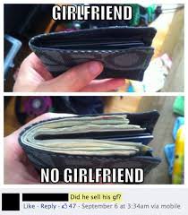 Wallet of a guy with girlfriend.. | Funny Pictures, Quotes, Memes ... via Relatably.com