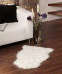 Small faux fur rug