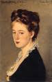 Portrait of Madame Faure, the artist&#39;s sister in law, bust length - Carolus (Charles Auguste Emile) Duran - painting3