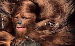 Image result for wookie loreal ad