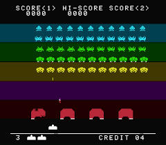 Image result for photo of atari space invaders play screen