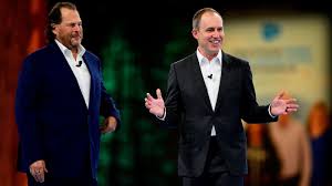Salesforce's Benioff laments co-CEO exit sticking with stock