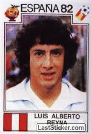 Luis Alberto Reyna (Peru). Sticker 83. Panini FIFA World Cup Spain 1982 - 83