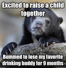 Excited to raise a child together Bummed to lose my favorite ... via Relatably.com