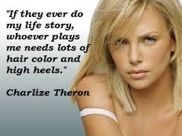 Amazing three suitable quotes about charlize theron picture French ... via Relatably.com