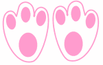 Image result for bunny tracks clipart