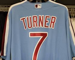 Image of Authentic Trea Turner Phillies jersey