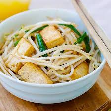 Bean Sprouts with Tofu - Mung Bean Sprouts - Rasa Malaysia