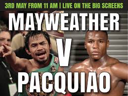Image result for Mayweather vs Pacquiao Live Boxing - banner