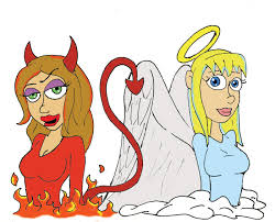 Image result for devil and angel on shoulder