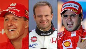 Những đối thủ thân thiện trong một giải đua từ thiện: M.Schumacher, Barrichello và F.Massa. (Theo The Sun) - Kat-1