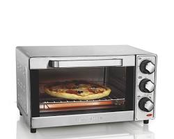 Hamilton Beach Countertop Toaster Oven & Pizza Maker Large 4Slice Capacity, Stainless Steel (31401)