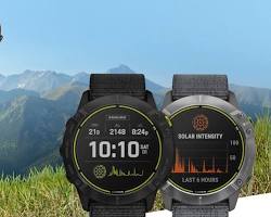 Garmin smartwatch tracking activity
