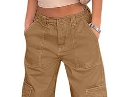 Image of Lepunuo Cargo Pants for Women, comfortable fit