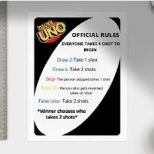Drunk UNO Official Rules Digital Download-pdf SVG | Etsy