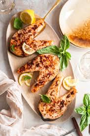 Easy Baked Salmon Steaks - Tasting With Tina