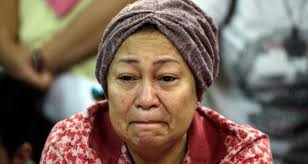 A relative of a person on the crashed Malaysia Airlines flight cries at Kuala Lumpur International Airport yesterday. Photograph: Ahmad Yusni/EPA - image