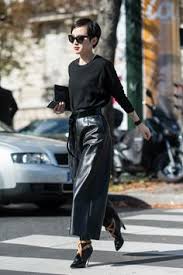 Image result for khaki leather pants culottes