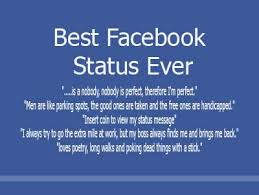 Funny Facebook Status Facebook Status Quotes Best Facebook ... via Relatably.com