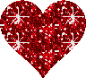 Image result for RED glitter heart