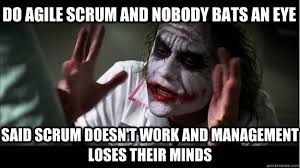 Do agile scrum and nobody bats an eye Said scrum doesn&#39;t work and ... via Relatably.com
