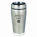 Engraved coffee thermos