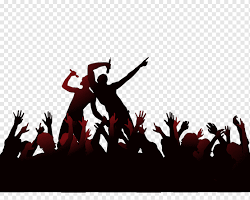 Image of Multiple silhouettes of musicians in a pattern wallpaper