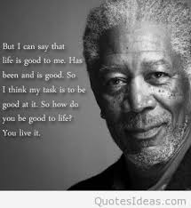 Cute Morgan Freeman quote with image via Relatably.com
