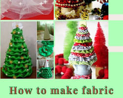 Image of DIY fabric christmas tree