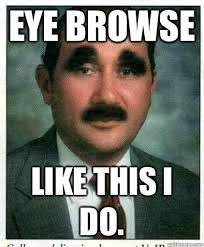 IS THE ONLY &quot;REAL&quot; CANDIDATE EYEBROWS ARE FAKE - Eyebrows - quickmeme via Relatably.com