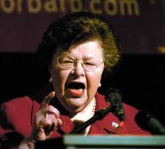 Barbara Mikulski (D-MD), clearly fed up, gave a rousing speech aimed at women across the country who are equally angry at being under-paid and treated as ... - Angry-Barbara-Mikulski
