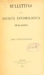v.25 (1893) - Bollettino della Società entomologica italiana ...