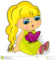 Image result for cartoon of a playing girl