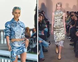 Metallics fashion trend for fall 2023