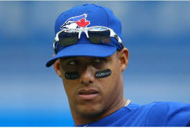 Toronto Blue Jays shortstop Yunel Escobar is pictured here during Saturday&#39;s game at Rogers Centre with the words &quot;Tu Ere Maricon&quot; written across his ... - yunelescobar.jpeg.size.xxlarge.letterbox