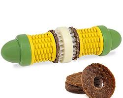 PetSafe Busy Buddy Cravin’ Corncob Dog treat-holding chew toy for dogs