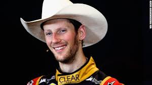 French driver Romain Grosjean proved he is no cowboy -- despite wearing a stetson to celebrate his second place at the 2013 United States Grand Prix -- by ... - 131129160250-romain-grosjean-lotus-horizontal-gallery