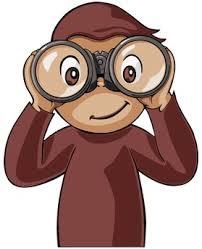 Image result for curious george looking