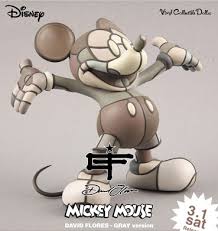 David Flores x Medicom Toy - Mickey Mouse Gray Figur - MZEE.com Shop- - xlarge-david-flores-mickey-mouse