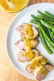 Grilled Pork Tenderloin with Mustard Sauce - Life's Ambrosia