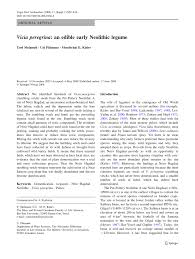 (PDF) Vicia peregrina: An edible early Neolithic legume