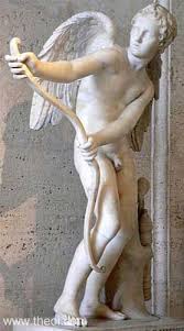 Image result for ORIGINAL STATUE OF CUPID STANDING  WITH BOW