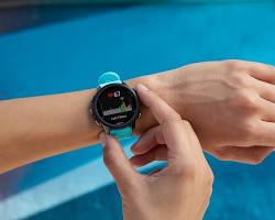 Garmin smartwatch monitoring heart rate
