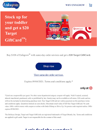 Enfamil: $20 Target GiftCard with $100 purchase! | Milled