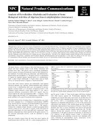 Analysis of Pyrrolizidine Alkaloids and Evaluation of Some ...