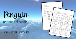 Free Penguin Math Worksheets for Preschoolers