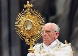 Imagini pentru papa Francesco il corpo del Signore
